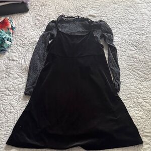 Old Navy Black and Silver Kids Dress